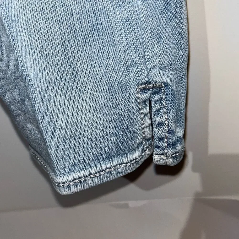 Rock & Republic‎ Women's Blue Roskilde Low Rise Cropped Capri Denim Jeans Size 0